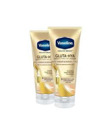 Vaseline Gluta Hya Serum Effective UV Body Lotion Anti-Stain and Brightening 200 ml X2 - Buy Online on GoSupps.com
