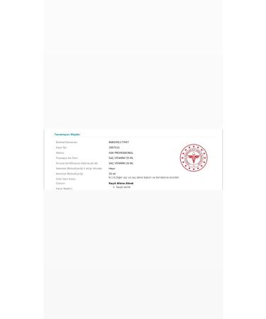 Ash professional Herbal Vitamin Serum for Hair Loss Alopecia Alopecia and Fast Growth 35 ml - Buy Online on GoSupps.com