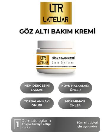 LATELIAR Under Eye Dark Circle Brightening Anti-Puffiness Intensive Moisturizing Care Cream 100 ml
