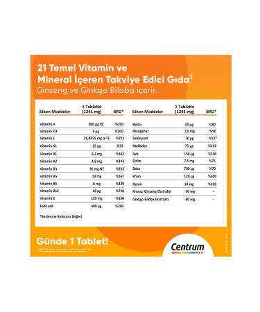 Centrum Energy Multivitamin 30 Pack Tablets - Buy Online on GoSupps.com