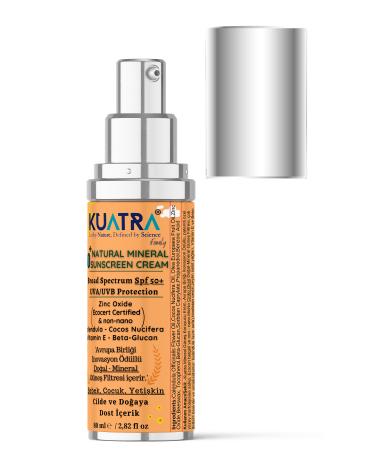 Kuatra Spf 50 Natural-mineral Sunscreen Cream Baby-child-adult Natural Sunscreen