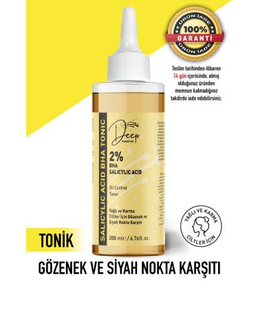 Deep Purestar Salicylic Acid Tonic - Pore Tightener Anti-Acne and Anti-Blackhead Cleansing 200 ML