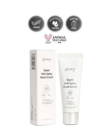 GLOWY Anti-Aging Super Hand Cream with Spf30 30ml - Buy Online on GoSupps.com