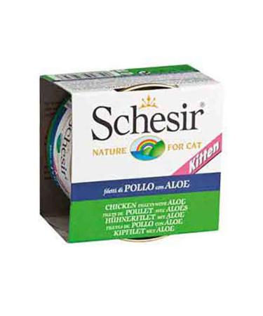 Astra Market Schesir Kitten Chicken and Aloe Vera Kitten Canned Food 85 Gr - Lisinya