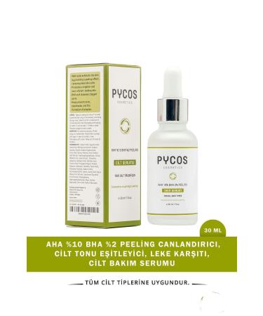 PYCOS COSMETICS Aha Bha 2% Peeling Revitalizing Skin Tone Equalizer Anti-Spot Skin Care Serum 30ml - Buy Online on GoSupps.com