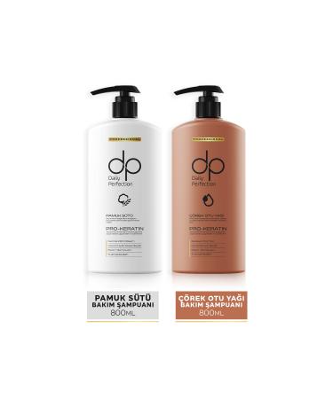 dp Daily Perfection Shampoo Black Cumin Oil & Cotton Milk 800 ml X 2 Pieces