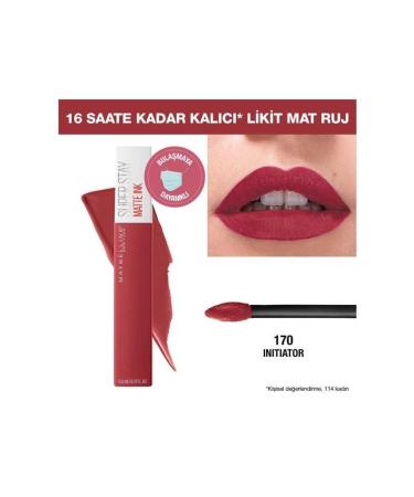 Maybelline New York Super Stay Matte Ink Liquid Matte Lipstick - 170 Initiator - Pink - Buy Online on GoSupps.com