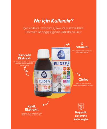 Dr.Henri Elidef Syrup Ginger Vitamin C and Zinc Containing Supplementary Food - Buy Online on GoSupps.com