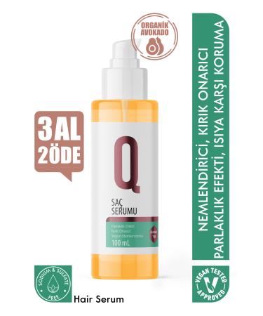 QUR Breakage Repair Shine & Strengthening Avocado Moisturizing Oil Balancing Hair Serum