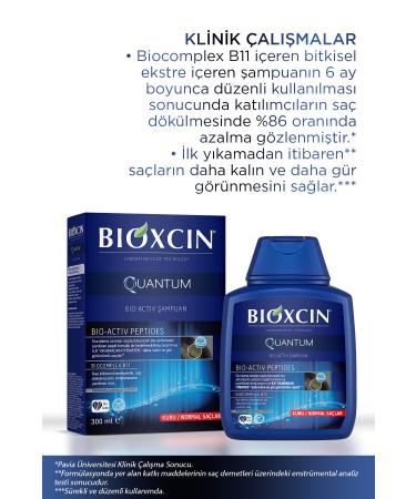 Bioxinin Quantum Dry and Normal Hair 300ml BUY 3 PAY 2 - Anti-Loss Shampoo for Fine Hair - Buy Online on GoSupps.com
