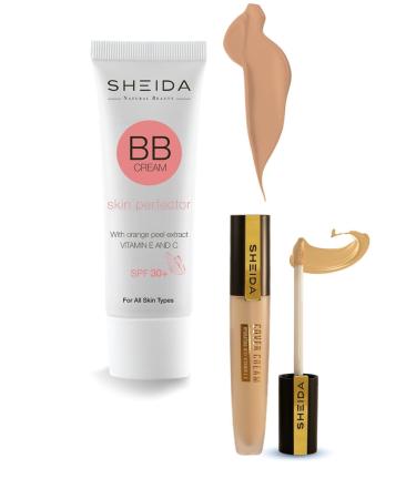 Sheida Bb Cream Light and Cover Cream Concealer 53 Duo Set (LIGHT COLOR) - Buy Online on GoSupps.com