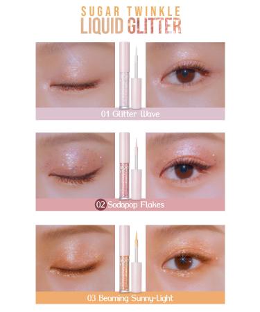 PERIPERA All Day Long Lasting Gel Form Liquid Glitter Peripera Sugar Twinkle Liquid Glitter (02 Sodapop Flakes) - Buy Online on GoSupps.com