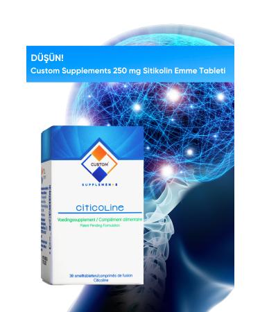 Custom Supplements 250 mg Citicoline Absorption Tablet (30 Tablets) - Buy Online on GoSupps.com