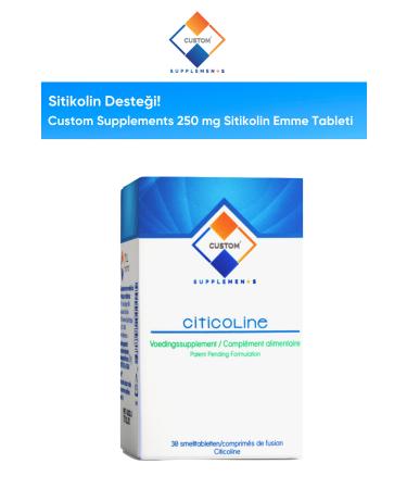 Custom Supplements 250 mg Citicoline Absorption Tablet (30 Tablets)