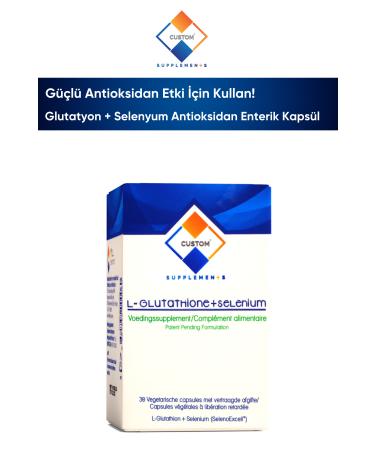 Custom Supplements Glutathione + Selenium Enteric Capsule 30 Capsules