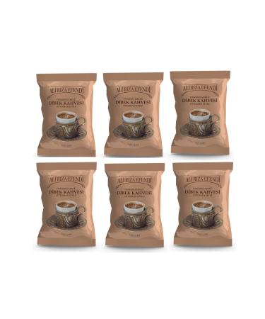 Ali Riza Efendi ALI RIZA EFENDI D BEK COFFEE (OTTOMAN STYLE) NICE DRINK 100 gr. X 6 Pieces SET OF 6