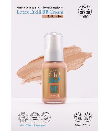 RD RISUS DERMA Botox Bb Cream Medium/collagen supplement anti-stain fine wrinkle recovery Spf 30 - Buy Online on GoSupps.com