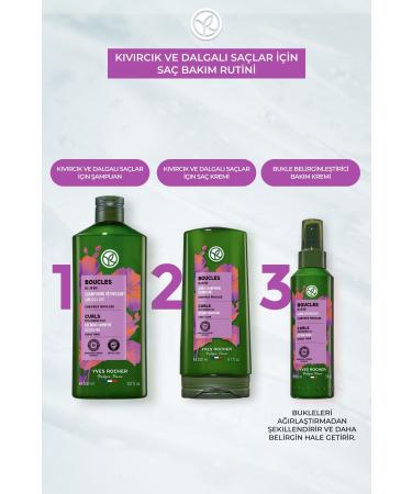 Yves Rocher Natural Frizz Clarifying Shampoo For Curly and Wavy Hair That Lasts All Day Long eleg.2795 - Buy Online on GoSupps.com