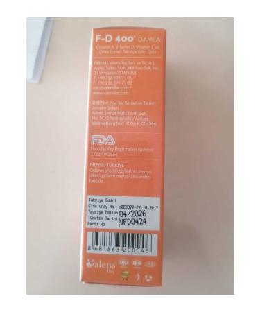 Valens FD 400 DROPS Vitamin and Mineral - Buy Online on GoSupps.com