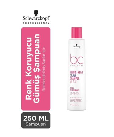 Bonacure Color Freeze Silver Shampoo - Shampoo That Helps Neutralize Unwanted Warm Undertones 250 ml.
