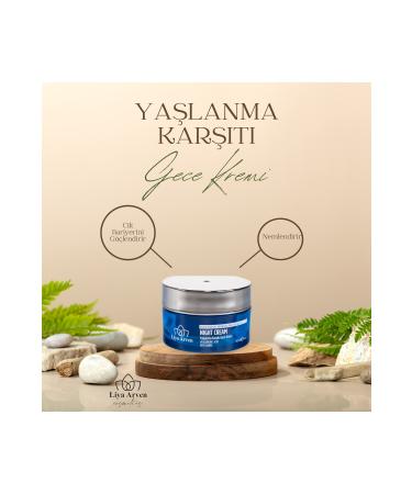 Liya Arven Anti-Aging Hyaluronic Acid Night Cream - 50ml - Buy Online on GoSupps.com