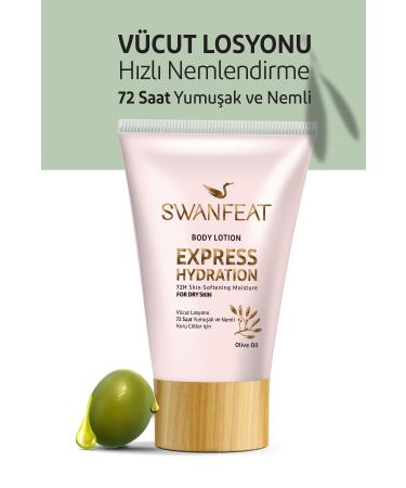 SWANFEAT Olive Oil Vitamin E Fast Moisturizing Body Lotion for Dry Skin