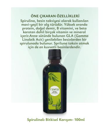 Ravla Spirulina Herbal Mixture - 100ml - Buy Online on GoSupps.com