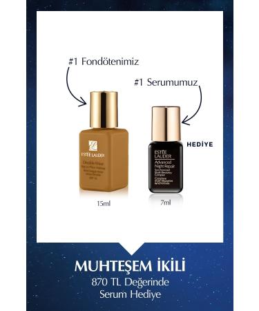 Estee Lauder perfectly covers and makes your skin glow SPF10 (Color: 3N1 Ivory Beige) 15 Mlmc.GZLK21