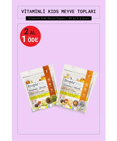 FROP E Vitamin Kids Fruit Balls - 80 gr X 2 Types