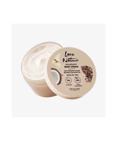 Oriflame Love Nature Organic Cocoa Butter and Coconut Oil Nourishing Body Cream - Buy Online on GoSupps.com