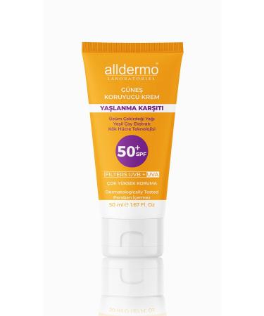 Alldermo Anti-Aging Sunscreen Cream Spf50+ 50ml - Buy Online on GoSupps.com