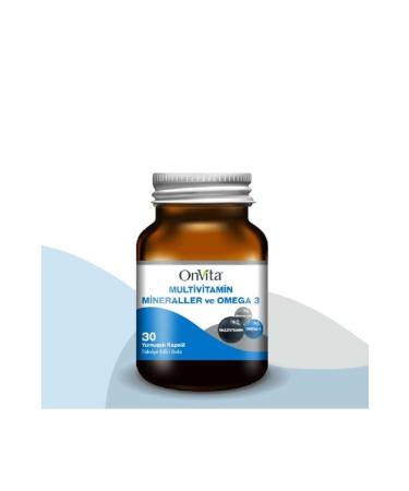 Onvita Multivitamin & Minerals & Omega 3 30 Capsules