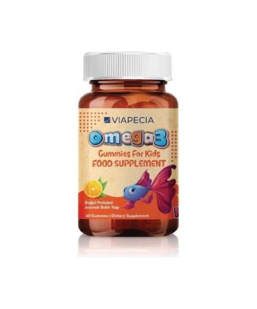 Viapecia Kids Orange Flavored Omega 3 Jelly Beans 60 pcs