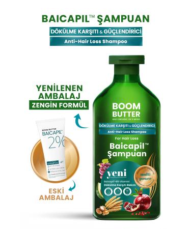 BOOM BUTTER %2 Baicapil Anti-Loss and Repair Shampoo 400ML - Buy Online on GoSupps.com