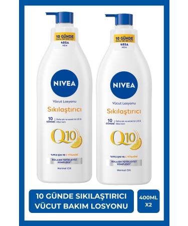 NIVEA Q10 Firming Body Lotion 400ml Firm in 10 Days Vitamin C Moisturizing Supple Skin X2Pcs