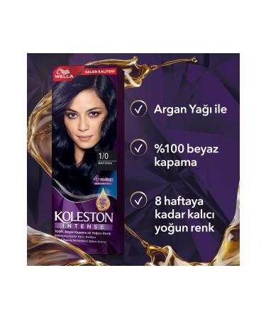 Wella Koleston Intense Hair Dye 1/0 Blue Black 2x - Buy Online on GoSupps.com