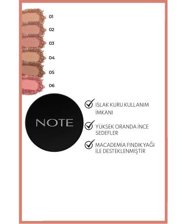 Note Cosmetics Baked Blusher Shimmering Baked Powder Blush - 06 Hot Rose - Buy Online on GoSupps.com