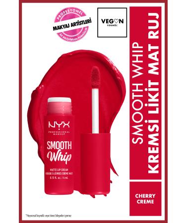 NYX Professional Makeup Smooth Whip Creamy Liquid Matte Lipstick - Cherry Creme