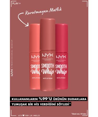 NYX Professional Makeup Smooth Whip Creamy Liquid Matte Lipstick - pushhin Cushion - Buy Online on GoSupps.com