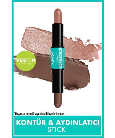NYX Professional Makeup Wonder Stick Double-Ended Cream Contour & Highlighter Stick - Light Medium