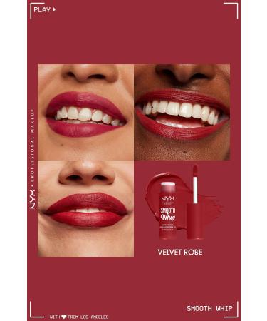 NYX Professional Makeup Smooth Whip Creamy Liquid Matte Lipstick - Velvet Robe - Buy Online on GoSupps.com