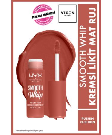 NYX Professional Makeup Smooth Whip Creamy Liquid Matte Lipstick - pushhin Cushion