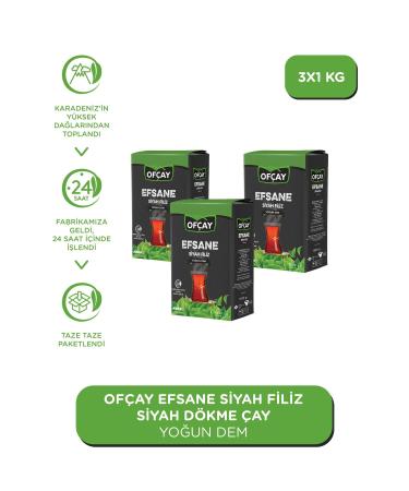 Of ay Legendary Filiz Bulk Black Tea 1000gr X 3 Pieces