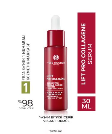 Yves Rocher Bakuchiol (Herbal Retinol) Serum-Firming Plumping Herbal Collagen and Hyaluronic Care