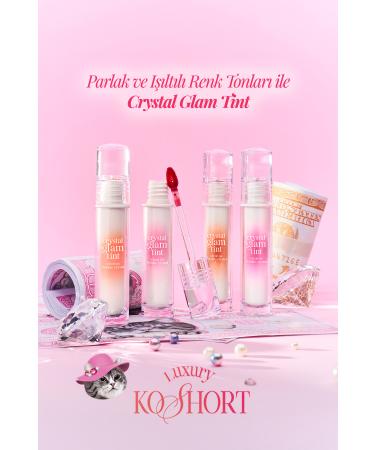 CLIO Non-sticky Intense Shimmer Tint CLIO Crystal Glam Tint (16 Luxury Mauve Ruby) - Buy Online on GoSupps.com