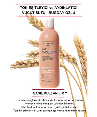 BYPHASSE Tone Equalizing and Brightening Body Milk - Wheat Extract 500ml - Buy Online on GoSupps.com