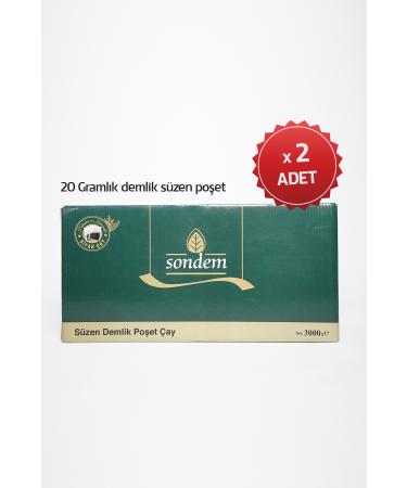 sondem TEAPOT TEA BAG (20GR) 3KG X 2 ADVANTAGE PACKAGE