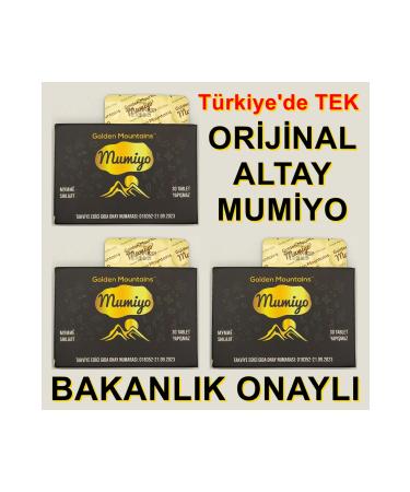 Golden Mountains Altay Mumiyo 30 Tablets X 3 PCS