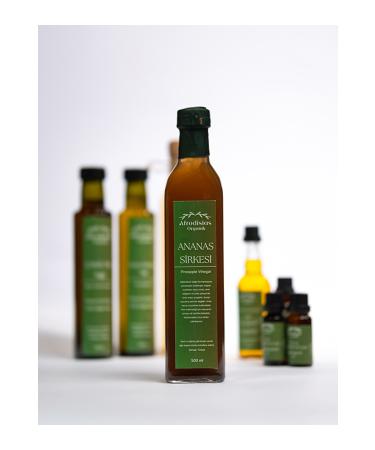 Afrodisias Organic Pineapple Vinegar 500 ml - Additive-Free Natural Fermentation (PINEAPPLE VINEGAR) - Buy Online on GoSupps.com