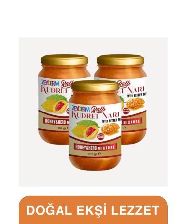 Zeyderm Honeyed Pomegranate 3-Pack - 100 gr (NATURAL SOUR TASTE)